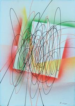 Roberto Crippa Milano 1921 - Bresso (Mi) 1972 Spirali, anni Settanta Acrilico...