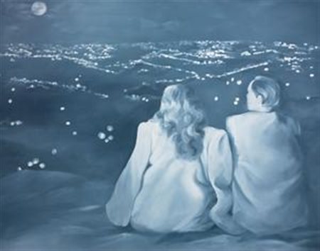 Gian Marco Montesano Torino 1949 Romantica, 2007 Olio su tela, cm. 95,5x120...