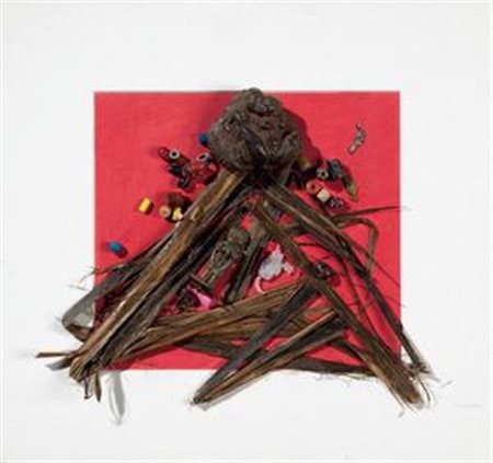 Daniel Spoerri Galati 1930 Cablo, 2004 Assemblaggio di oggetti su cartone,...