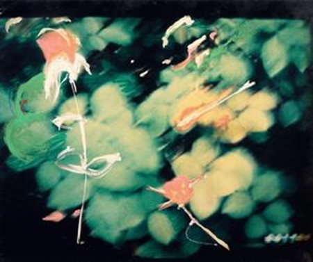 Mario Schifano Homs 1934 - Roma 1998 Particolare Olio su tela emulsionata,...