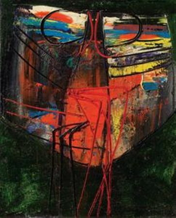 Roberto Crippa Milano 1921 - Bresso (Mi) 1972 Farfalla notturna, 1959 Olio su...