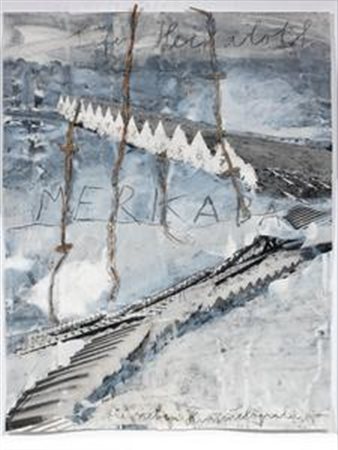 Anselm Kiefer Donaueschingen 1945 Sefer Hecaloth, 2002 Tecnica mista su...