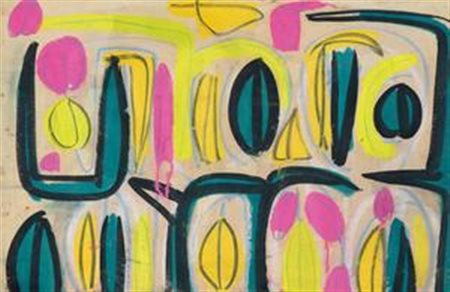 Tancredi Feltre (Bl) 1927 - Roma 1964 Senza titolo, (1953) Tecnica mista su...