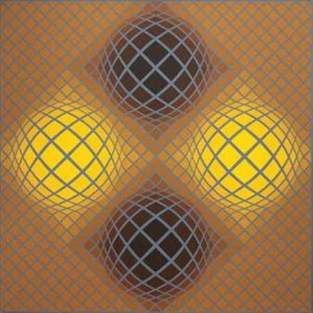 Victor Vasarely Pecs 1908 - Parigi 1997 972 Olla, 1986 Acrilico su tela, cm....