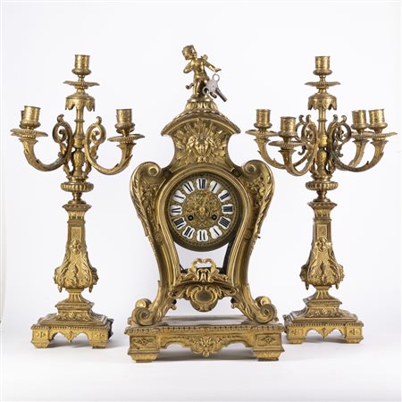 Trittico in bronzo dorato