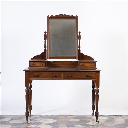 Tavolo da trucco in mogano