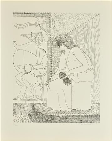 Arturo Carmassi IL SEGRETO DELLA SFINGE acquaforte su carta, battuta cm...