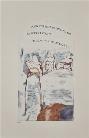ISGRÒ EMILIO Barcellona (Italia) 1937 Jabin Correct... 2000 Serigrafia...