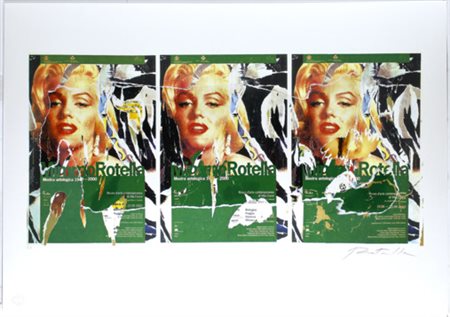 ROTELLA MIMMO Catanzaro (Catanzaro) 1918 Senza Titolo Multiplo Decollage...