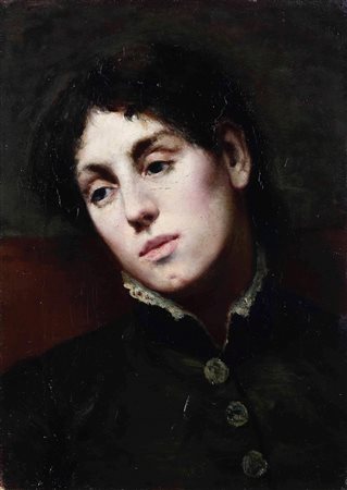 Ritratto femminile Scuola lombarda, fine XIX inizio XX secolo