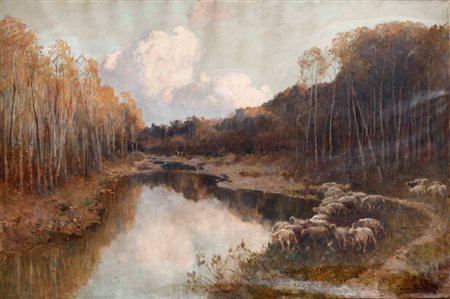 Sala Paolo attribuito a, Paesaggio fluviale