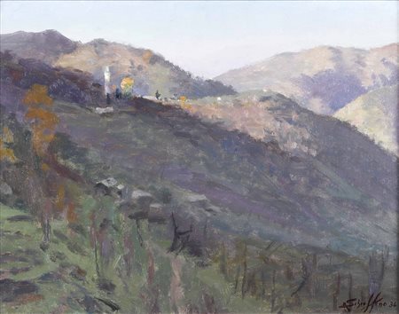 Schiaffino Antonio, Mattino invernale in quel di Vexina (Recco)