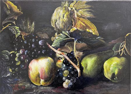 FAUSTO MERLIN
Natura morta con uva nera da Brugel