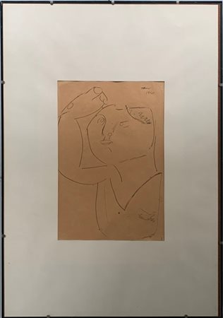 Gino Meloni "Senza titolo" 1945
china su carta
cm 36x25
firmato e datato in alto