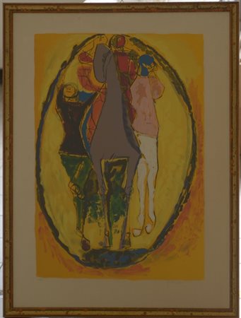 Marino Marini "Magia" 1979
litografia a colori
cm 75x55,5
firmata e numerata 11/