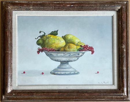Claudio Bonichi "Alzata con ribes e limoni" 1995
olio su compensato
cm 30x40
fir