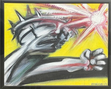 Tino Vaglieri "Senza titolo" 1984
acrilico su tela
cm 40x50
firmato e datato in