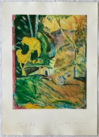 Giosetta Fioroni "Dreaming place" 1980
acquaforte e acquatinta
(lastra cm 49,5x3