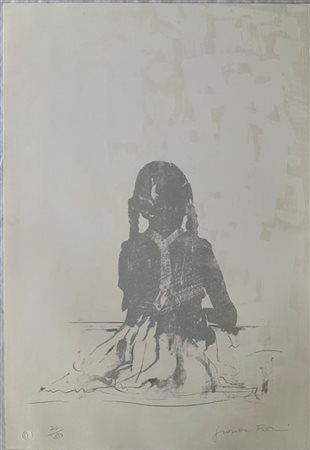 Giosetta Fioroni "Autoritratto a sette anni" 
serigrafia
cm 100x70
firmata e num