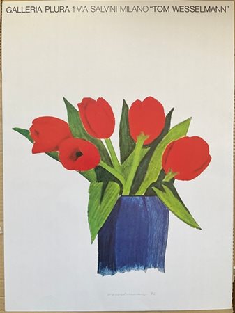 Manifesto originale edito in occasione della mostra personale di Tom Wesselmann