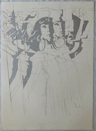 Giosetta Fioroni "Omaira" 
serigrafia - prova di stampa
cm 100x70
firmata e iscr