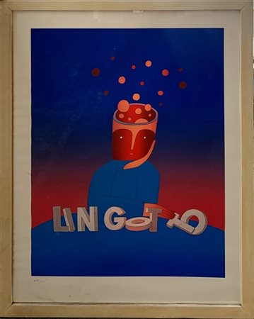 Jean-Michel Folon "Senza titolo" 
serigrafia
cm 101x77
firmata e numerata 239/25