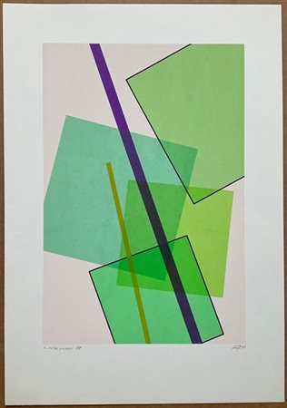Mario Radice - Luigi Veronesi Lotto composto da due litografie a colori
fogli cm