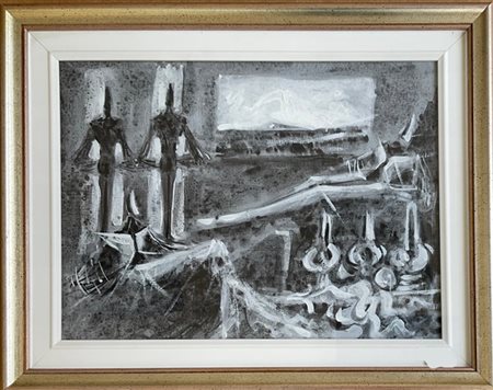 Cesare Peverelli "Senza titolo" 1991
olio su tavola
cm 29x39. In cornice

Proven