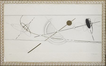 Walter Valentini "Senza titolo" 
acquaforte e calcografia
cm 33x54
firmata e num