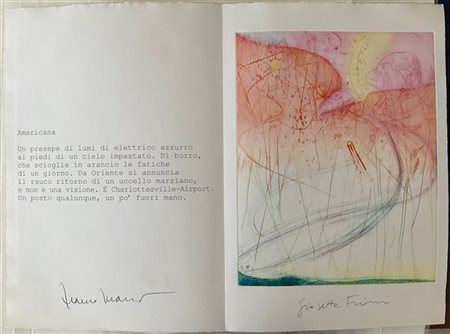 Giosetta Fioroni "Americana" 1992
acquatinta e puntasecca
(lastra cm 39x31; fogl