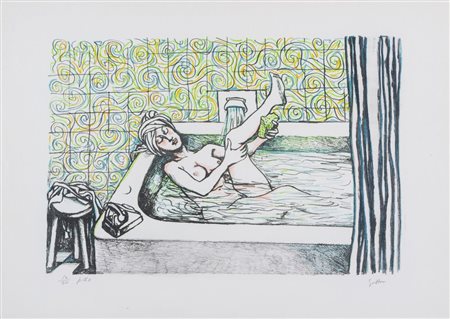 RENATO GUTTUSO (Bagheria 1911 - Roma 1987) "Segno zodiacale dell'Aquario",...