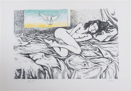 RENATO GUTTUSO (Bagheria 1911 - Roma 1987) "Segno zodiacale della Vergine",...