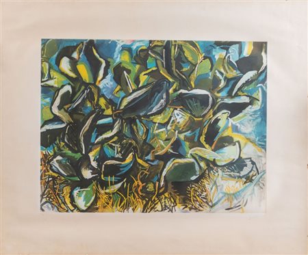 RENATO GUTTUSO (Bagheria 1911 - Roma 1987) "Cactus", 1986. Acquaforte...