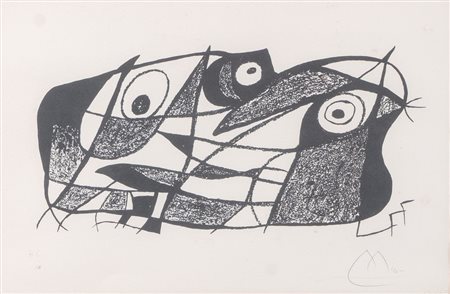 JOAN MIRO' (Barcellona 1893 - Palma di Maiorca 1983) "Senza titolo"....