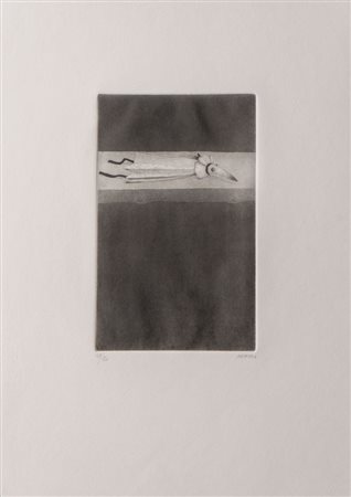 ARMODIO (Piacenza 1938) "Senza titolo". Litografia su carta. Foglio: cm...