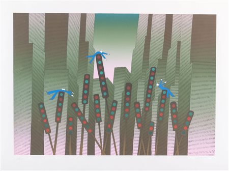 JEAN-MICHEL FOLON (Uccle 1934 – Principato di Monaco 2005) "Senza titolo"....