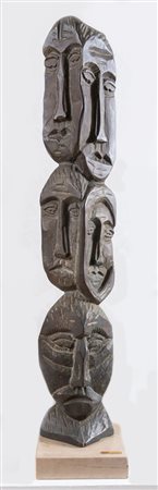 ALEKSIĆ DRAGUTIN (Sladaja 1947 - 2001) "Totem". Scultura in bronzo. Cm...