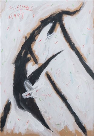 SILVANO CHINNI (Loiano 1946 - Bologna 2011) "Senza titolo", 1981. Tecnica...