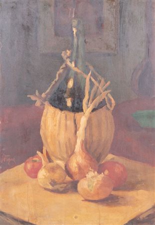 CAMILLO STAGNI (Borgo Panigale 1888 - Bologna 1972) "Natura morta con...