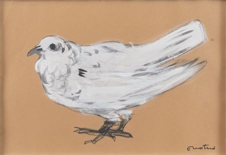 ENOTRIO PUGLIESE (Buenos Aires 1920 - Pizzo 1989) "Senza titolo". Tecnica...