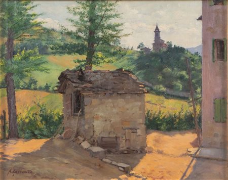 ALBERTO GIACOMAZZI (Venezia 1890 - Bologna 1969) "Monzuno - Vecchio Forno",...