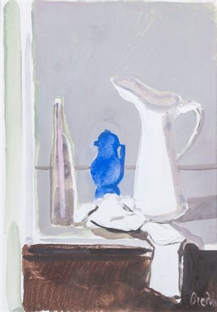 GASTONE BREDDO (Padova 1915 – Calenzano 1991) "Natura morta". Olio su tela....