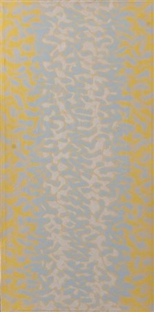 VINCENZO SATTA (Nuoro 1937) "Senza titolo", 1985. Olio su tela. Cm 60x30. Al...