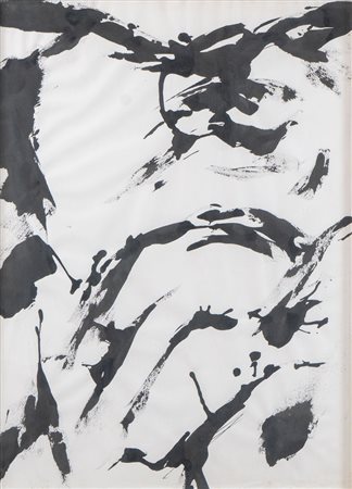 BRUNO PULGA (Bologna 1922 - 1992) "Senza titolo", 1968. China su cartoncino....