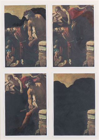 JIRI KOLAR (Protivín 1914 - Praga 2002) "Anticollage", 1968 - 1978. Tecnica...