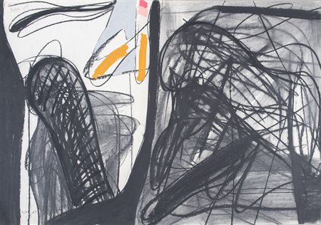 CONCETTO POZZATI (Vo' 1935 - Bologna 2017) "Senza titolo", 1961. Tecnica...