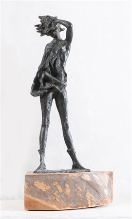 AUGUSTO MURER (Falcade 1922 - Padova 1985) "Figura", 1983. Scultura in...