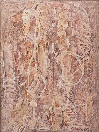 MARIO NANNI (Castellina in Chianti 1922) "Senza titolo", 1956-1957. Olio...