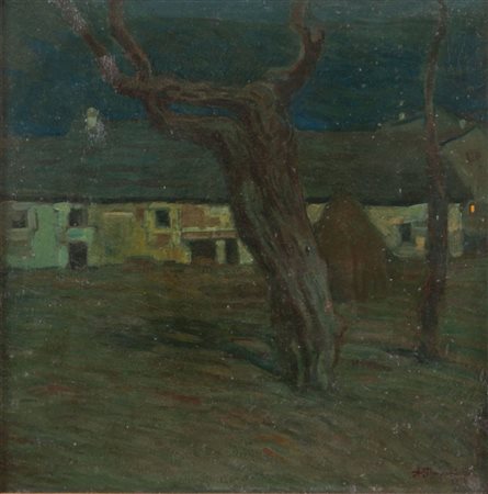 AUGUSTO MAJANI, detto NASICA (Budrio 1867 - Buttrio 1959) "Paesaggio...