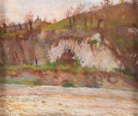 ALESSANDRO SCORZONI (Calcara di Crespellano 1858 – Bologna 1933) "Savena a S....